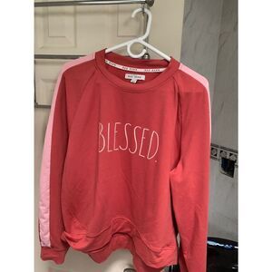Rae Dunn Blessed color
block gallery sweatshirt
